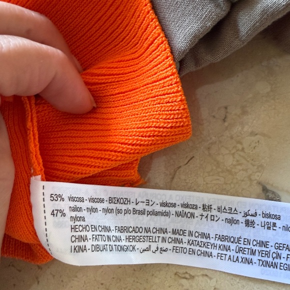 Orange Ruffle Crop Top - Picture 5 of 5